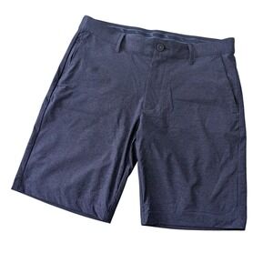 Tommy Bahama Boracay Flat Front Shorts Men's 32 Navy Stretch Performance 9.5"